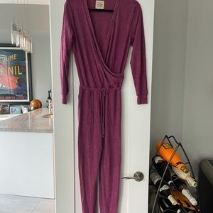 Chaser Jumpsuit Sweatshirt material